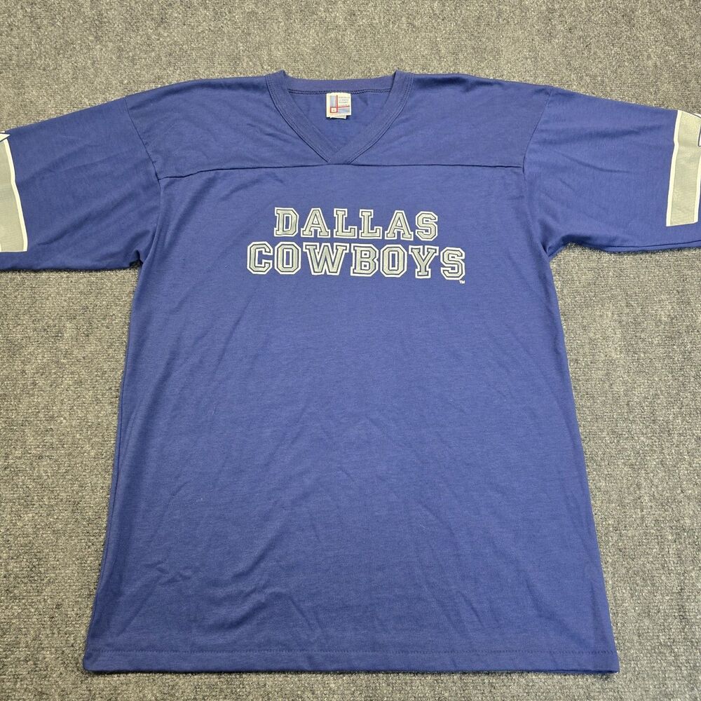 Vintage Dallas Cowboys NFL Football Logo Graphic T Shirt Sz XL Single Stitch USA